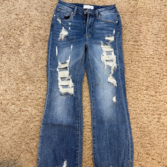 Risen Distressed Jeans Women's 5/27 - Picture 1 of 11